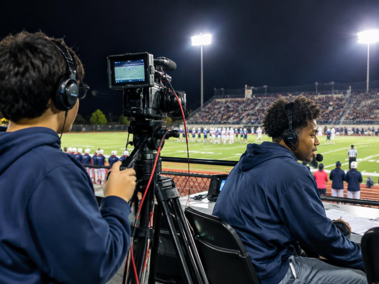 Broadcast Academy students